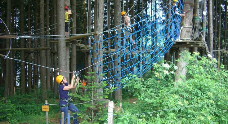 Là Haut Adventure Park à Moliets-et-Maa.